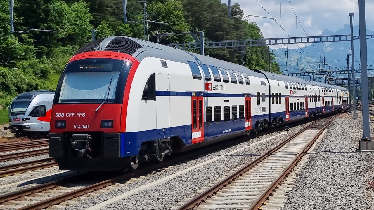 SBB RABe 514 DTZ abfahrt in Arth-Goldau