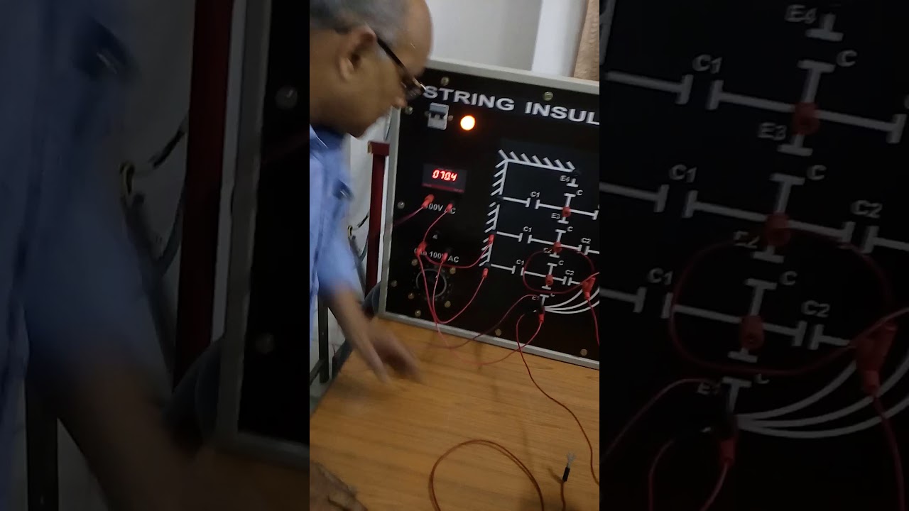 Power systems lab string insulators