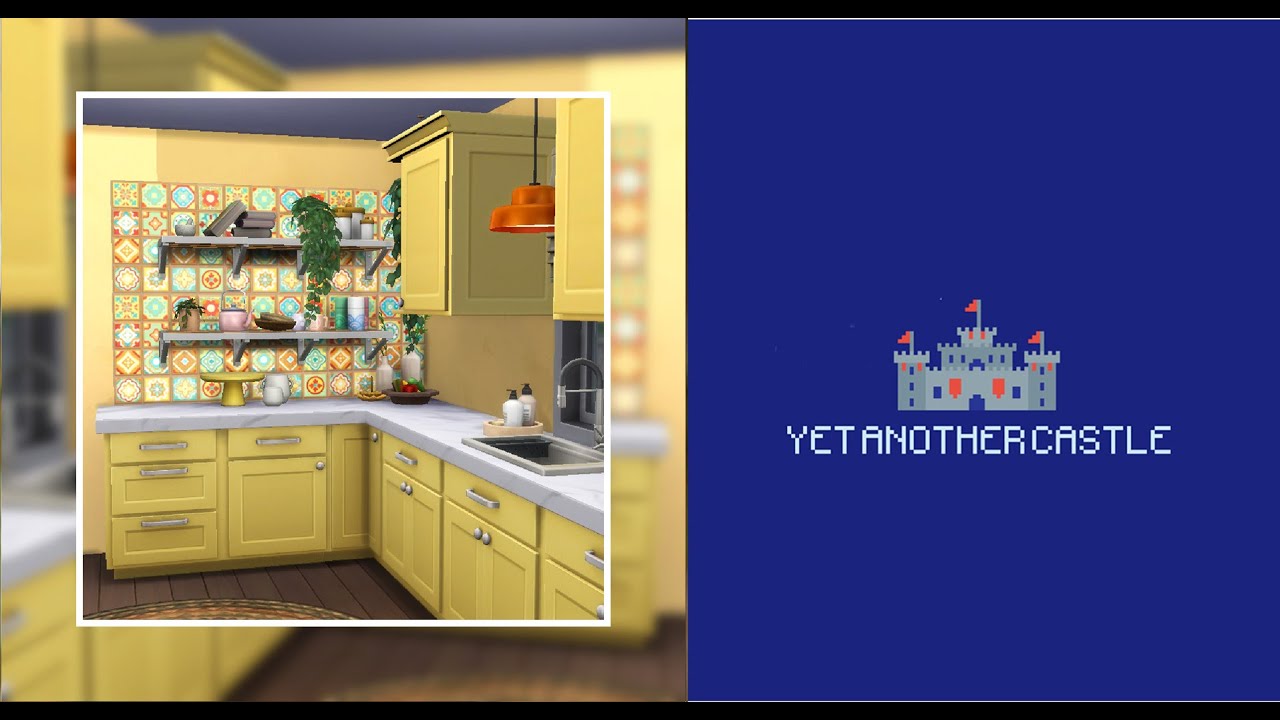 Bright, Busy Kitchen - Sims 4 Room Build
