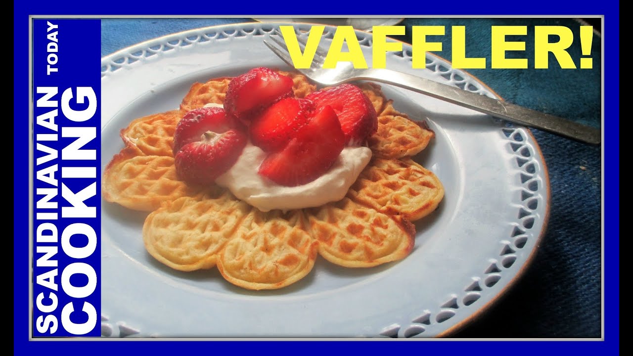 Norwegian Waffles  ♥ Vaffler ♥ How To Make Homemade Norwegian Waffles