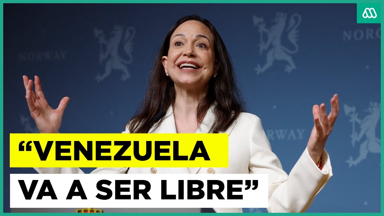 DIscurso de María Corina Machado en Oslo: Líder de la oposición reaparece tras meses clandestina
