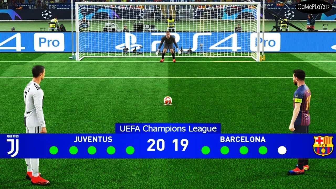 PES 2019 - Juventus vs Barcelona - Final UEFA Champions League UCL - Penalty Shootout