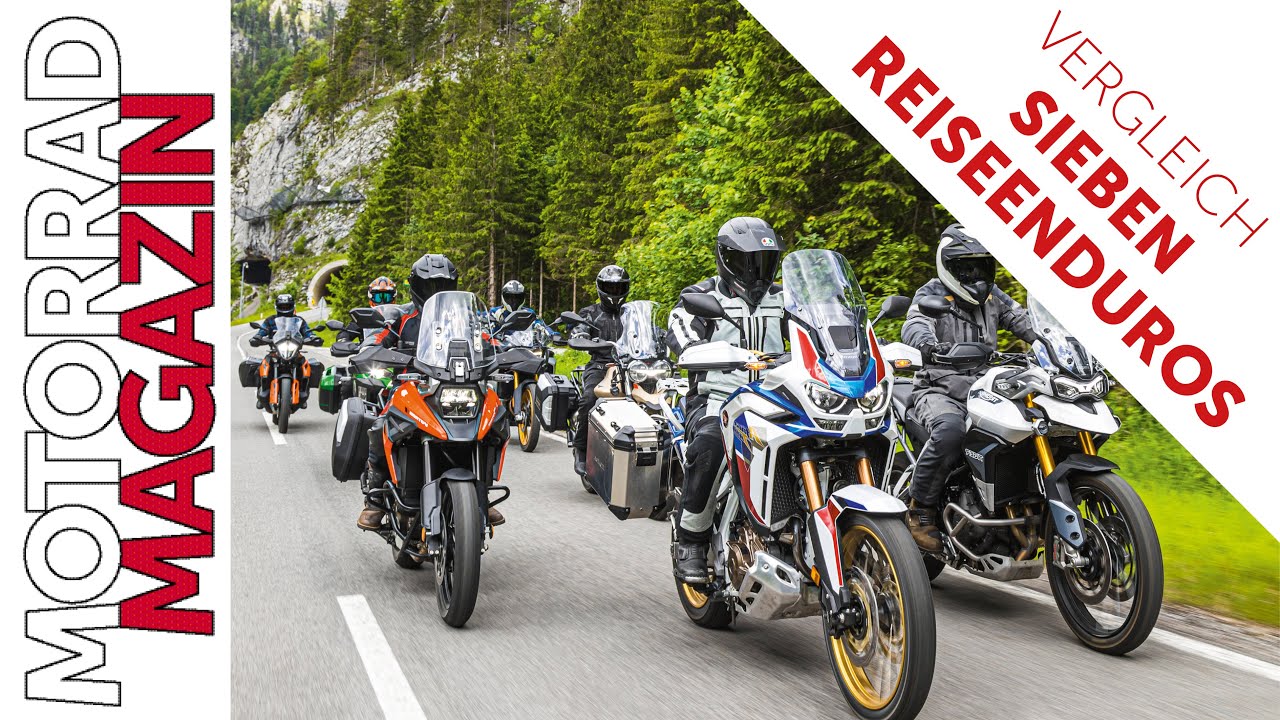 7 Reiseenduros 2020 im Vergleich - BMW, Honda, Moto Guzzi, Kawasaki, KTM, Suzuki, Triumph