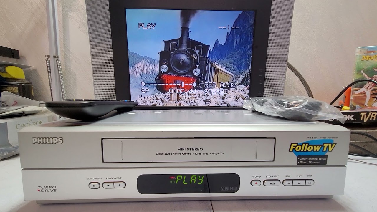 VIDEOREGISTRATORE VHS PHILIPS VR550 6 TESTINE HI-FI STEREO PARI AL NUOVO A 89€ INCLUSA SPEDIZIONE!!