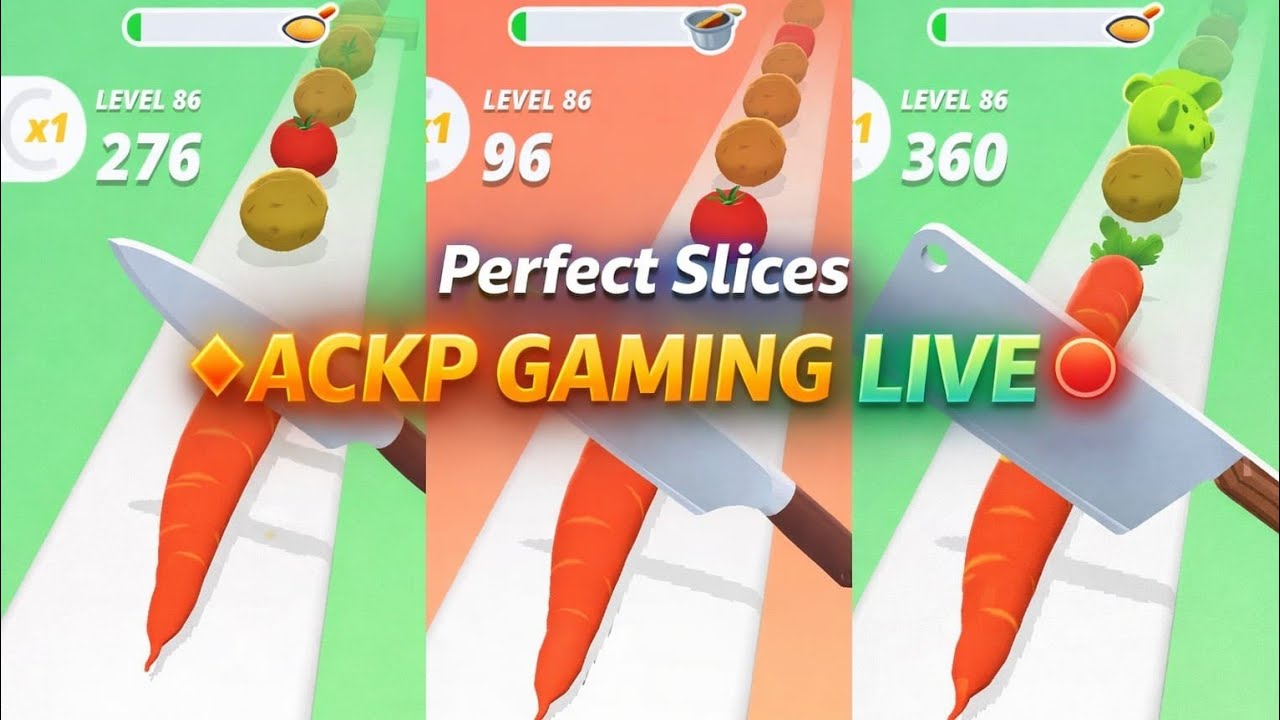 Perfect Slices 🍆🥒 live 🛑 Gameplay #28 #shortsfeed #live #perfectslices