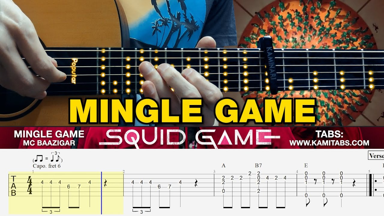 🦑 Squid Game 2 – Mingle Game. Guitar tabs (fingerstyle)