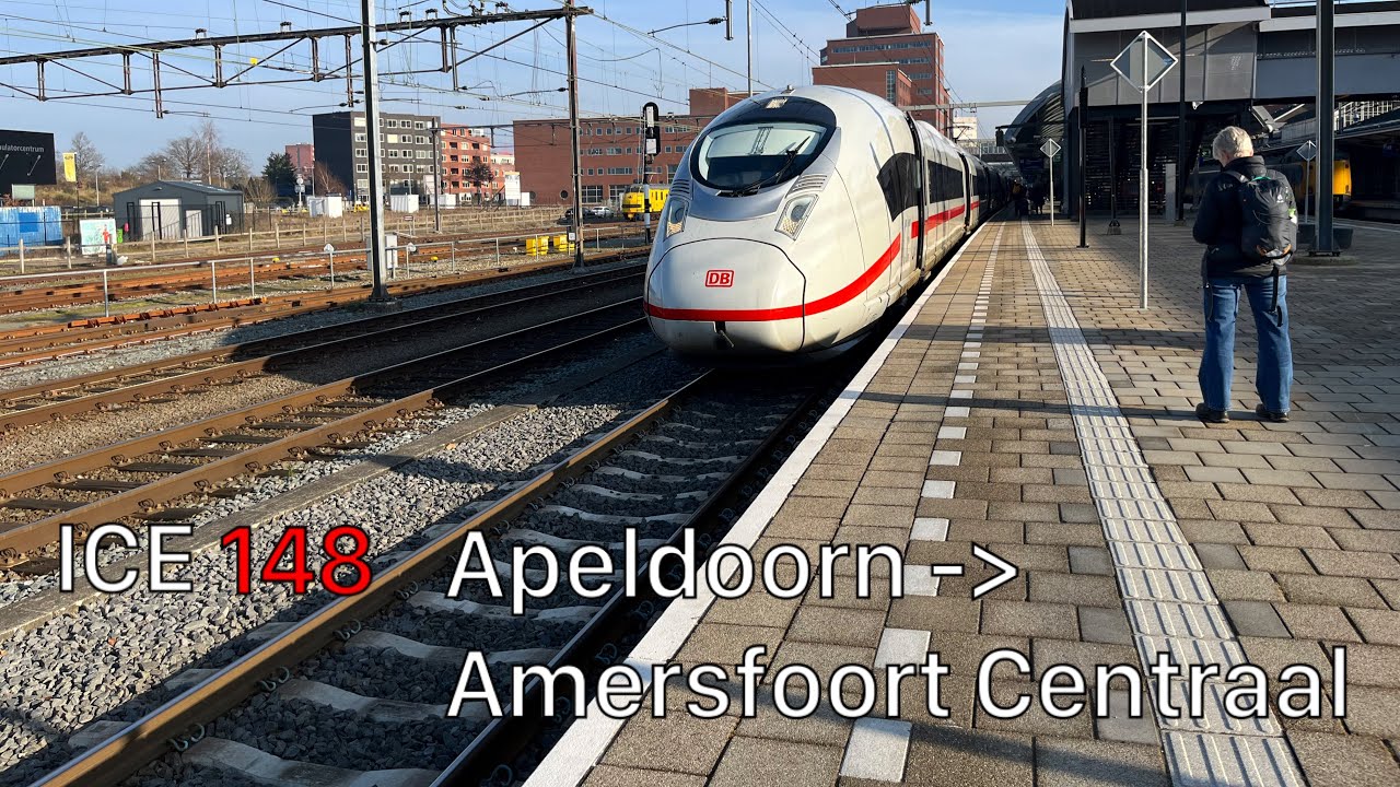 Mitfahrt mit dem ICE 148 von Apeldoorn bis Amersfoort / Rit met de ICE van Apeldoorn naar Amersfoort