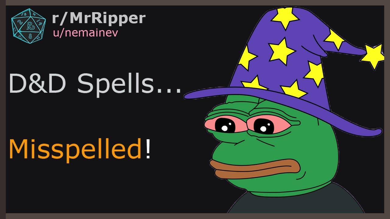 D&D Spells... Misspelled! #dnd
