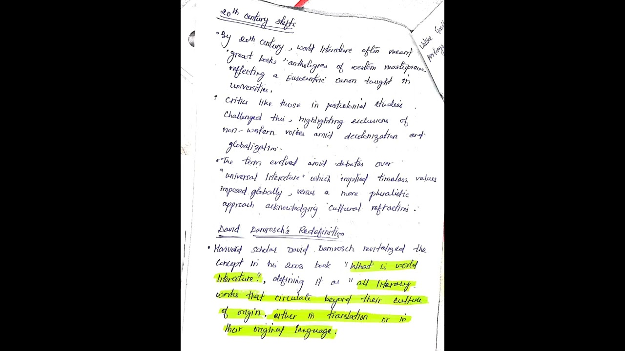 World Literature: Origin of the Term and Its Evolution Through Time ✅