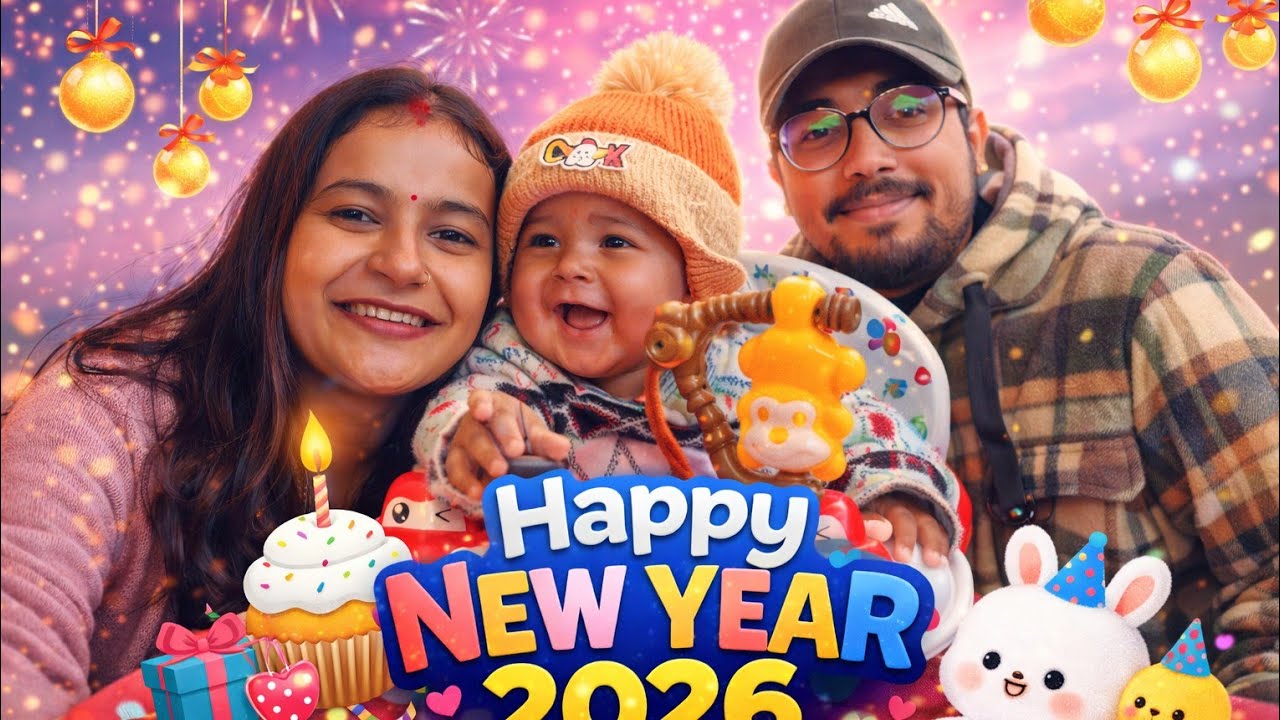 Mere Baby ka First New Year 🎉 | Monu Diaries | Family Celebration Vlog ❤️