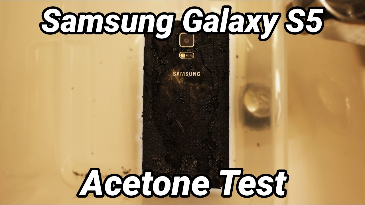 Плавлю свой Samsung Galaxy S5 в ацетоне