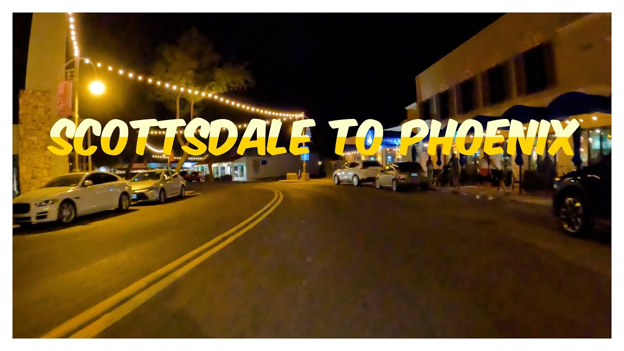 A 10 mile Bike Ride Scottsdale to Phoenix - Weekend Night Ride- Arizona