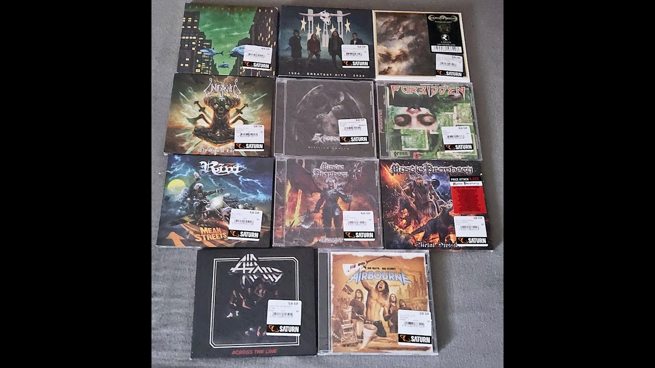 Mein Musik CDs Unboxing von Rock Hard Festival 2024 (Anfänger)(Amateur)(Kein Englisch)