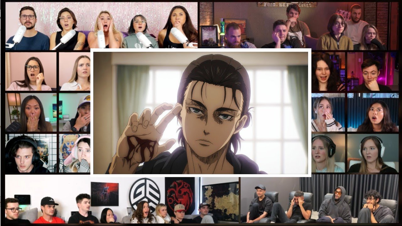 Attack on Titan Season 4 episode 13 Mega Reaction Mashup  | 進撃の巨人  | Shingeki no Kyojin