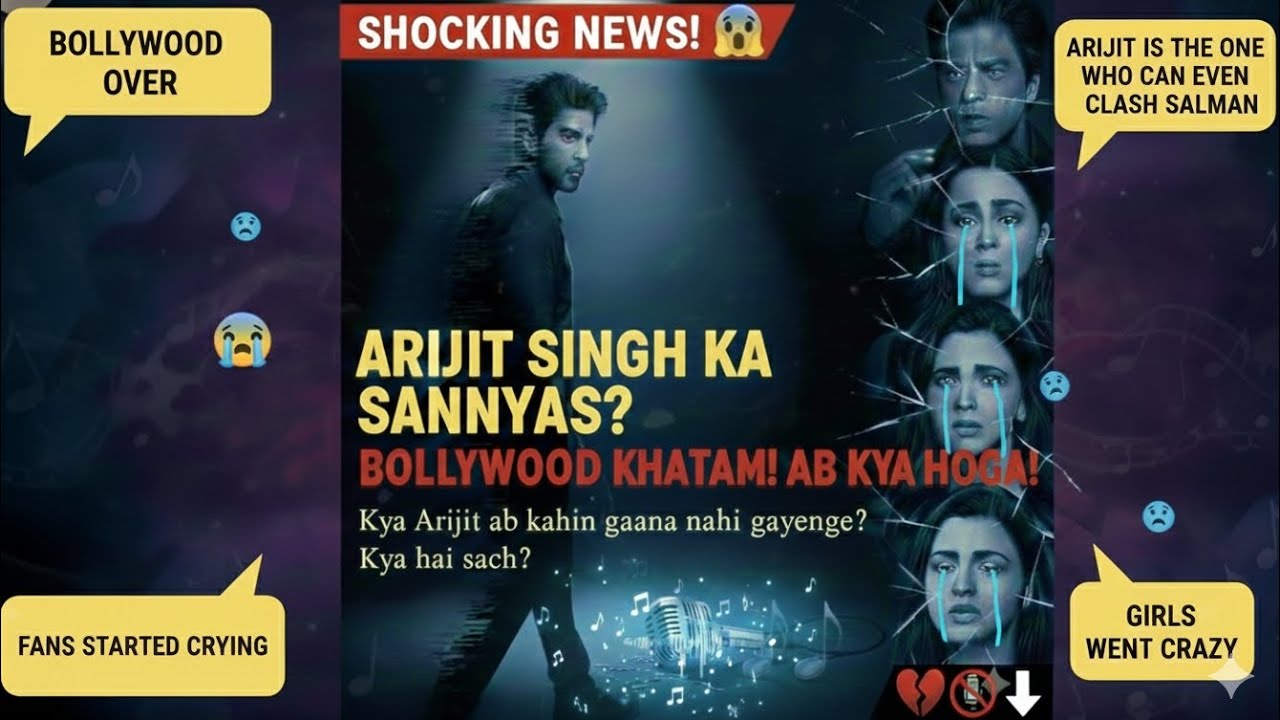 ARIJIT SINGH: THE END OF AN ERA. बॉलीवुड में अब सन्नाटा! 🚫🎤