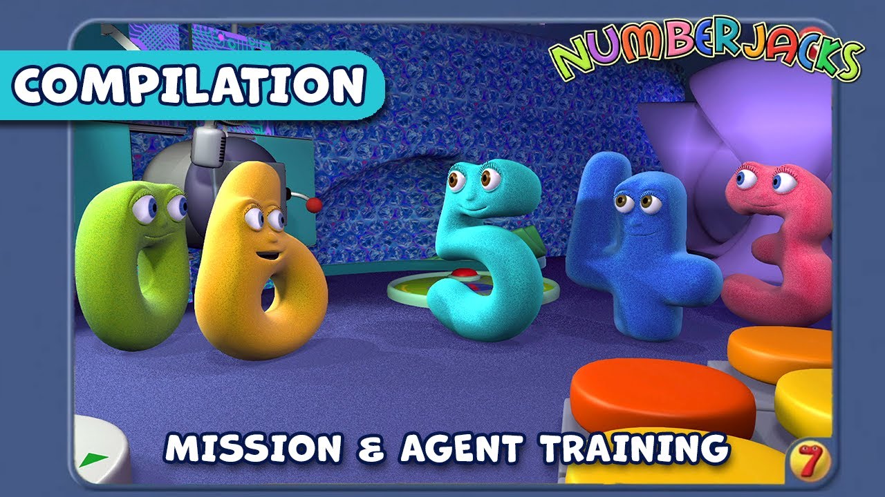 Mission and Agent Training MEGA COMPILATION 🔢 Videos #6-10 | Numberjacks