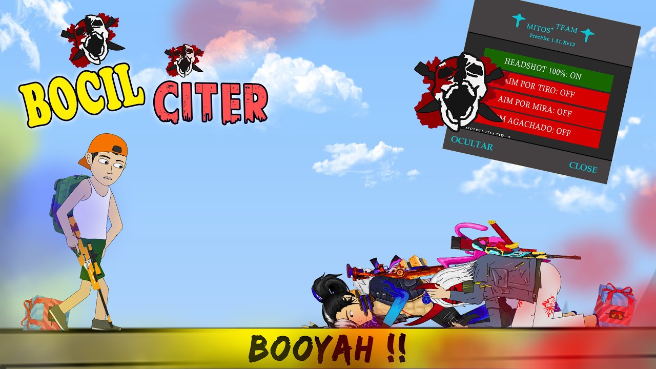 Анимированный Free Fire Cute - Little Kids Flatten Pro Player Free Fire