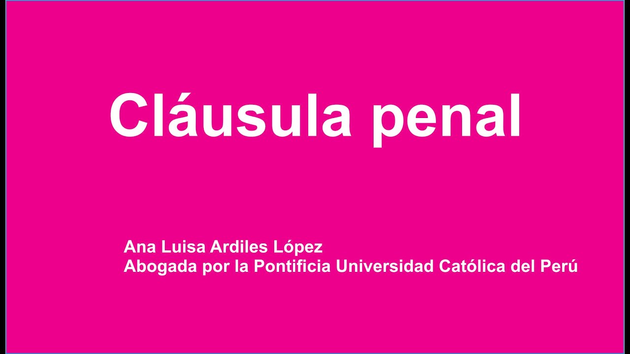 Cláusula penal