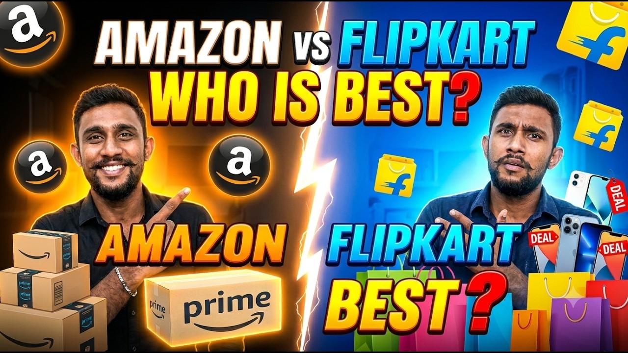 Who Is The Best AMAZON OR FLIPKART ????? Who IS Big?? Which Is Better??ONLINE SHOPPING APP BREVIEW21
