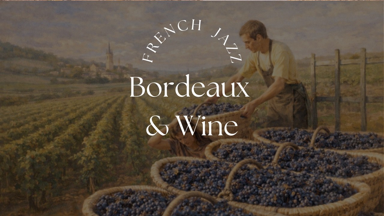 Bordeaux & Wine 🍷 Cozy Evening Jazz Relaxing French Instrumental Music | When in Paris