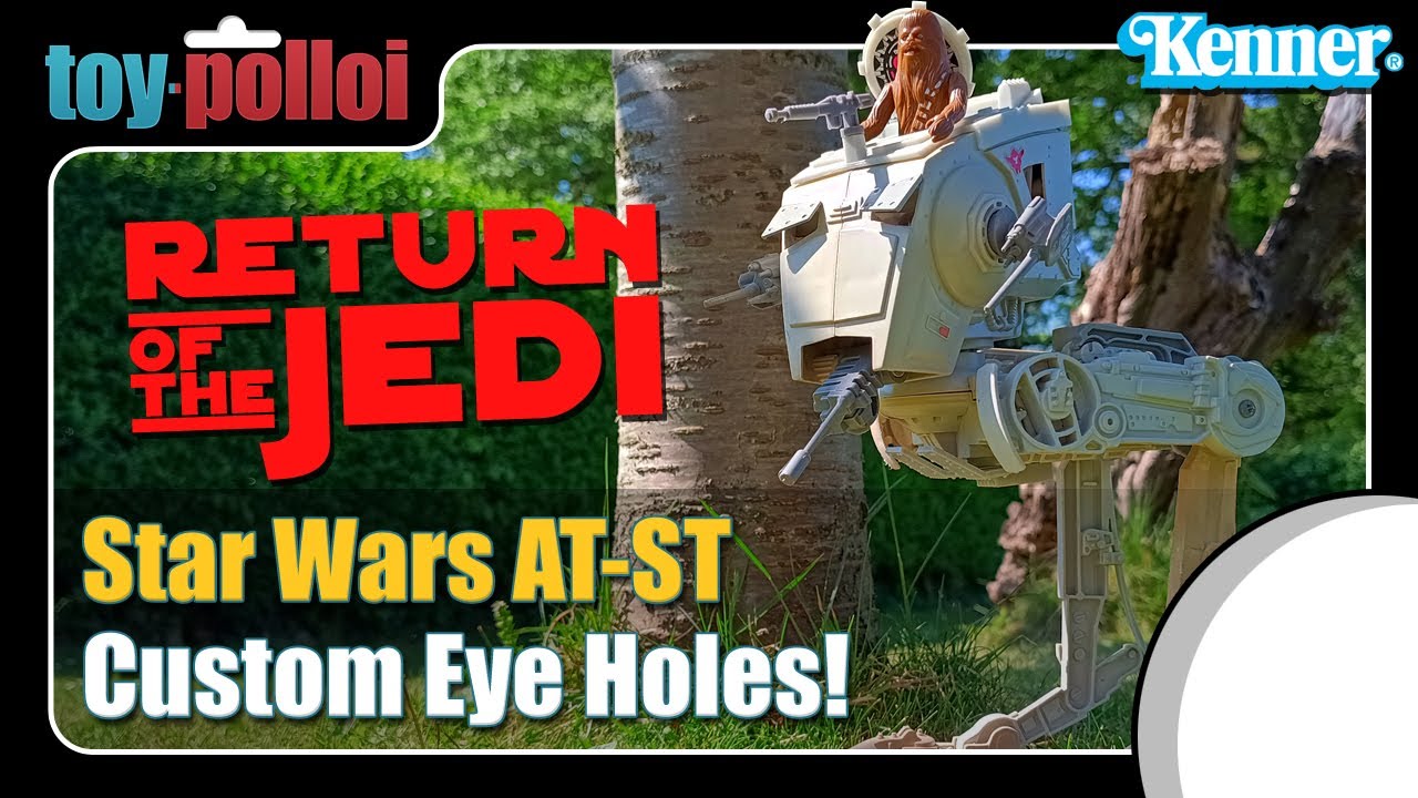 Adding Eye flaps to a vintage Star Wars AT-ST toy - Toy Polloi