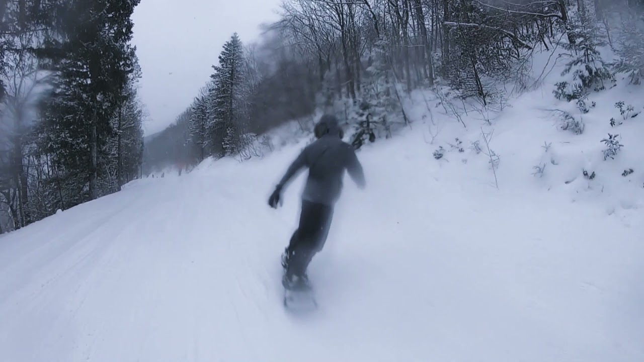 Skiing Camelback PA Green Run