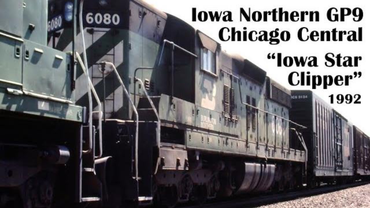 Iowa Northern GP9 1992, Chicago Central GP20, F7 Iowa Star Clipper Dinner Train (Part 14.4 of 4)