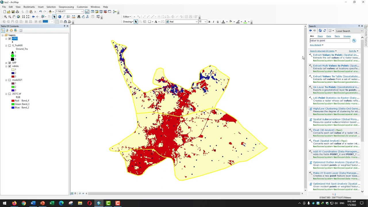 تقييم دقة التصنيف المراقب Supervised Classification Accuracy Assessment in ArcGIS