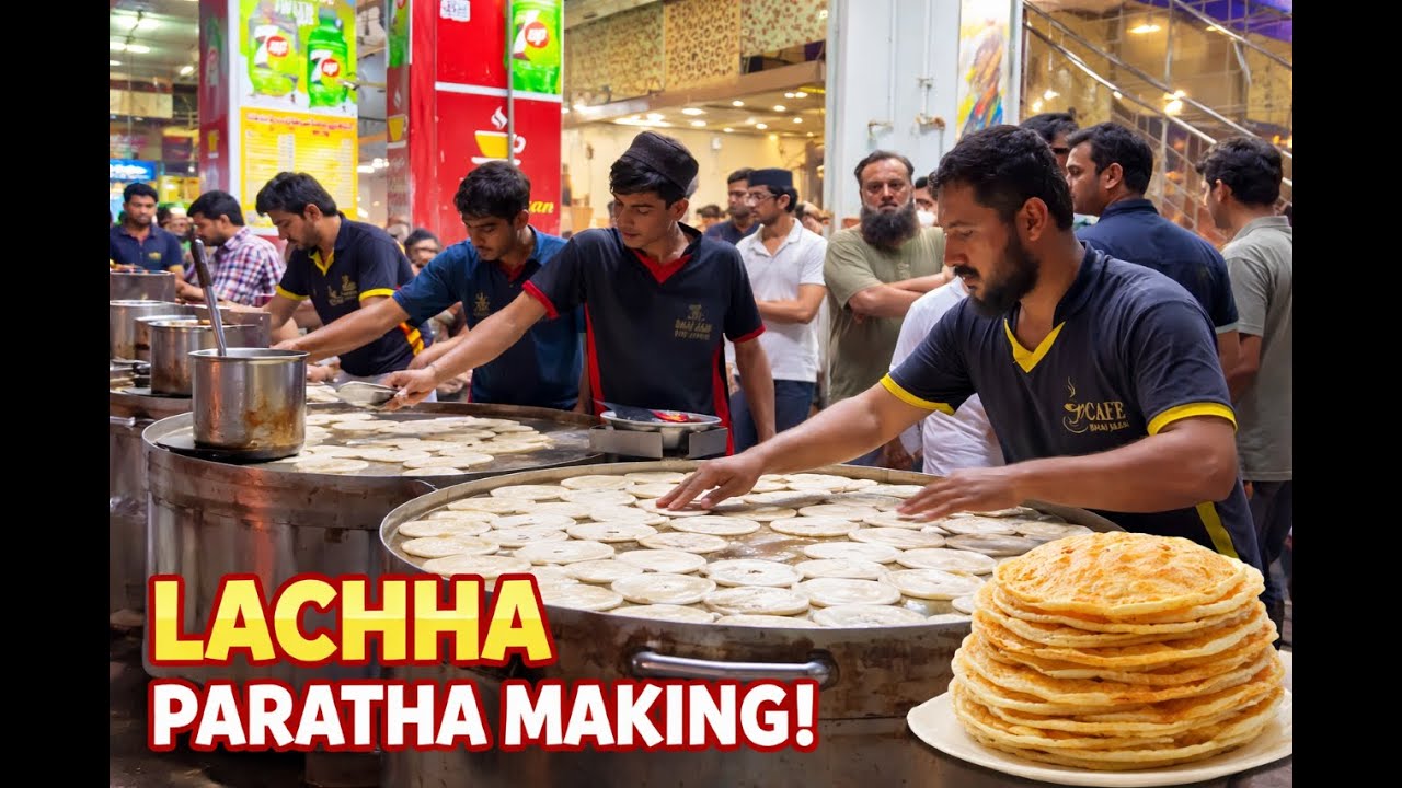 Crazy Rush! Afghan Lachha Paratha Making | Street Food Skills