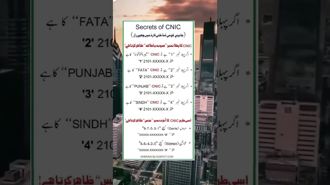 ID card information