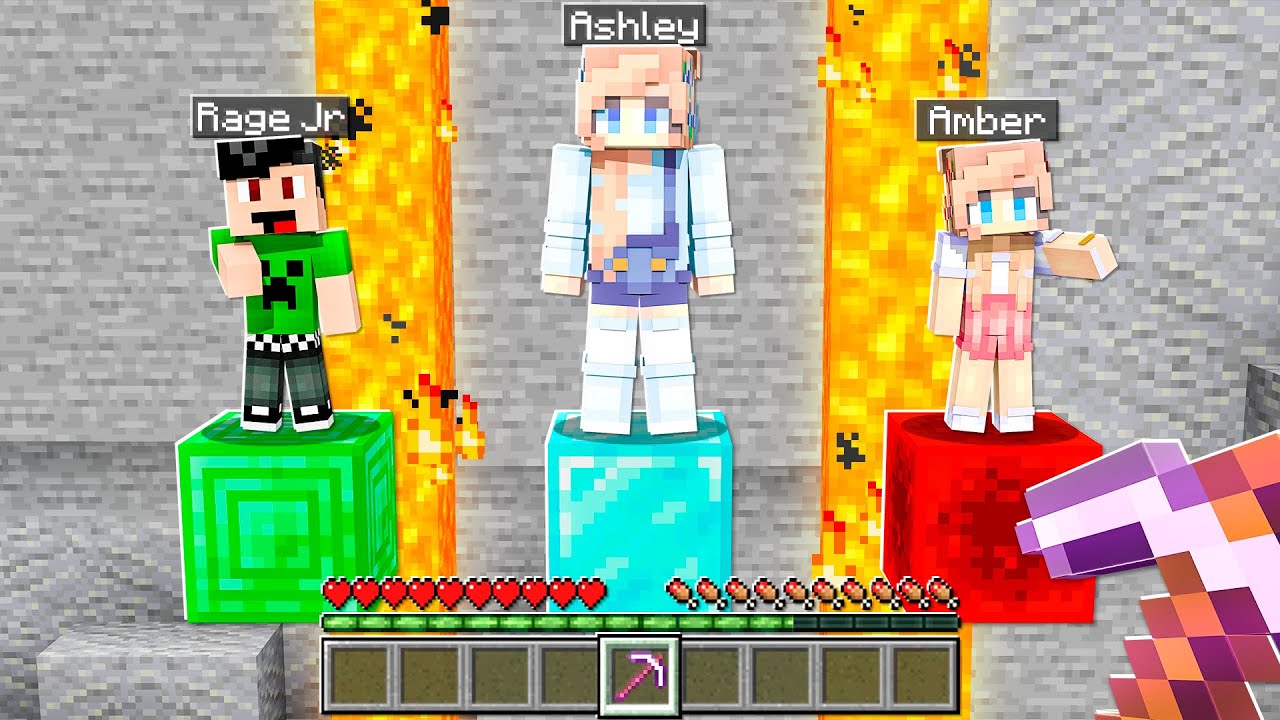 Minecraft ONLY ONE Can Be SAVED - WIFE or SON or DAUGHTER 