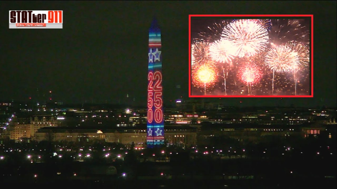DC Fireworks Tonight 7:55 p.m. ET