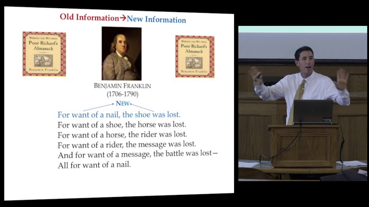 Sentence Flow: For Want of a Nail