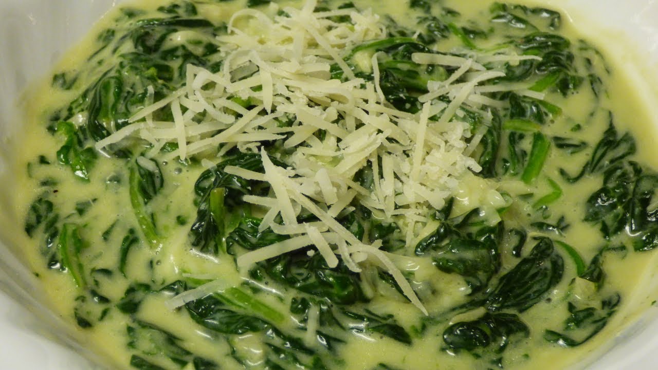 Creamy Spinach | No Flour Creamed Spinach