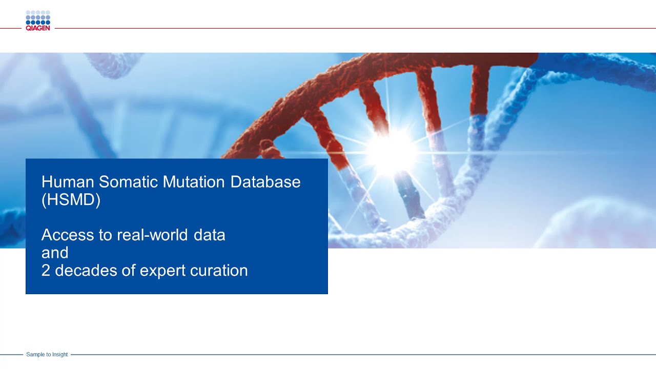 Industry's best kept secret - Human Somatic Mutation Database (HSMD)