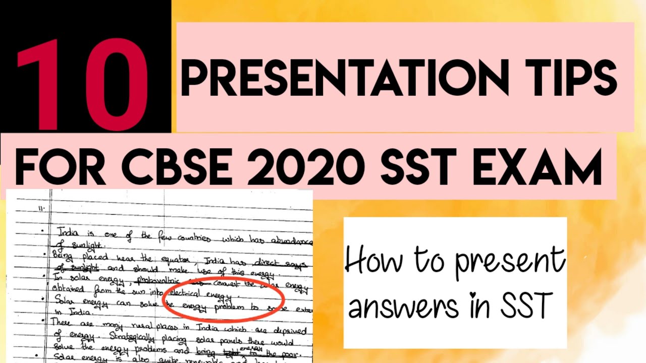 10 Presentation Tips for SST ✍️CBSE Board exam 2020 |This will boost your marks 100% guaranteed