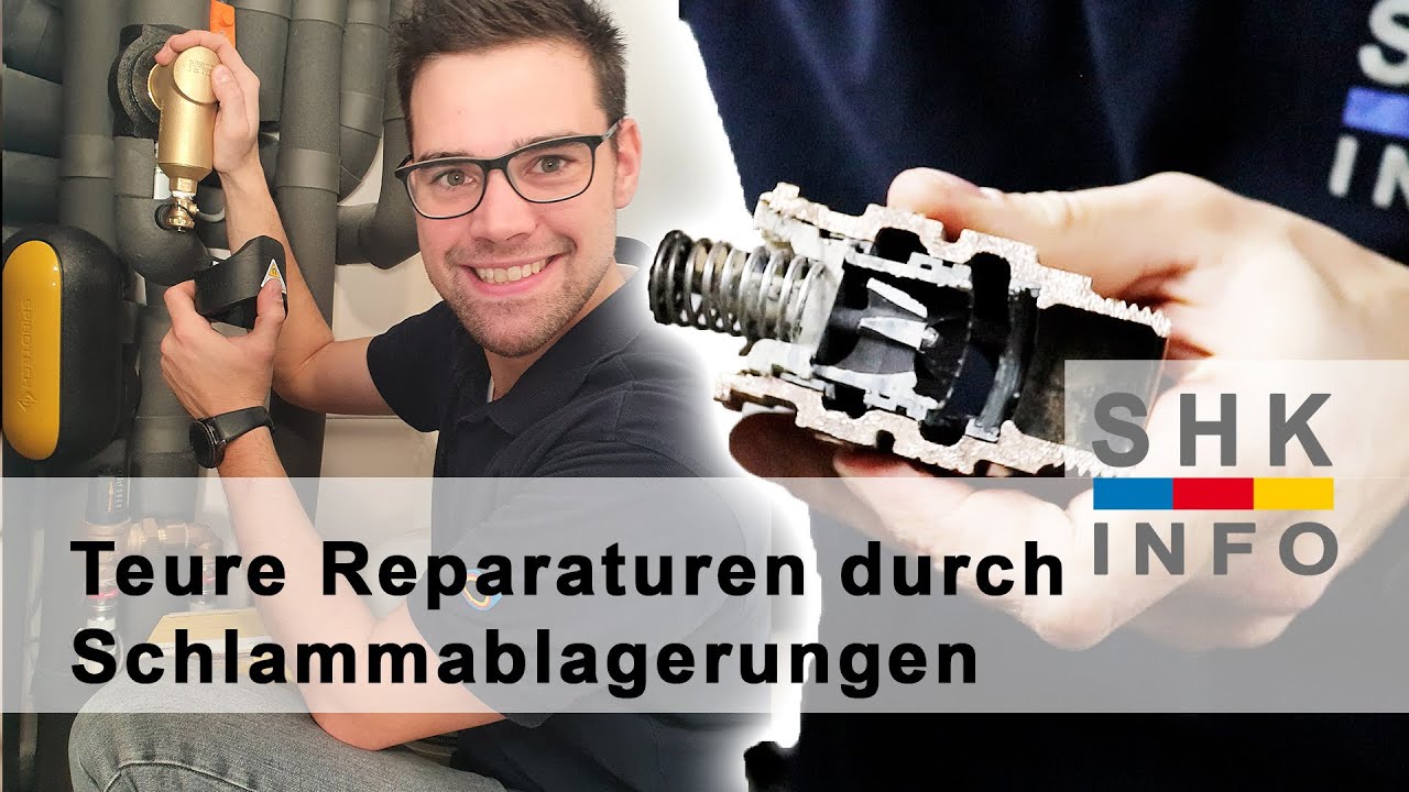 Schaden an der Heizung durch Schlammablagerungen - Nachrüstung Schlamm- und Mikroblasenabscheider
