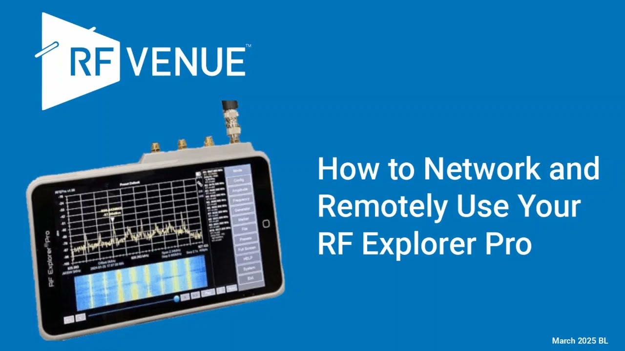 How to Network the RF Explorer Pro for Wireless System Monitoring