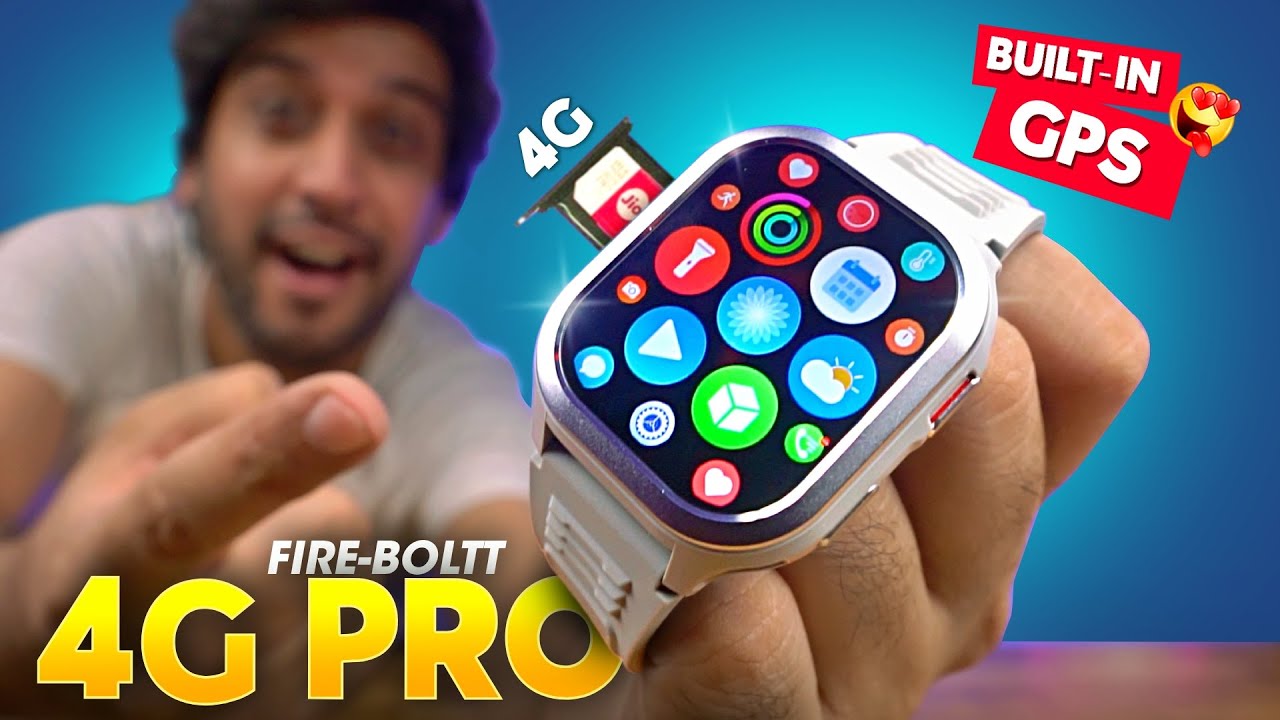 Budget *4G CALLING* Smartwatch with Built-In GPS! ⚡️ Fire-Boltt 4G PRO Smartwatch Review!