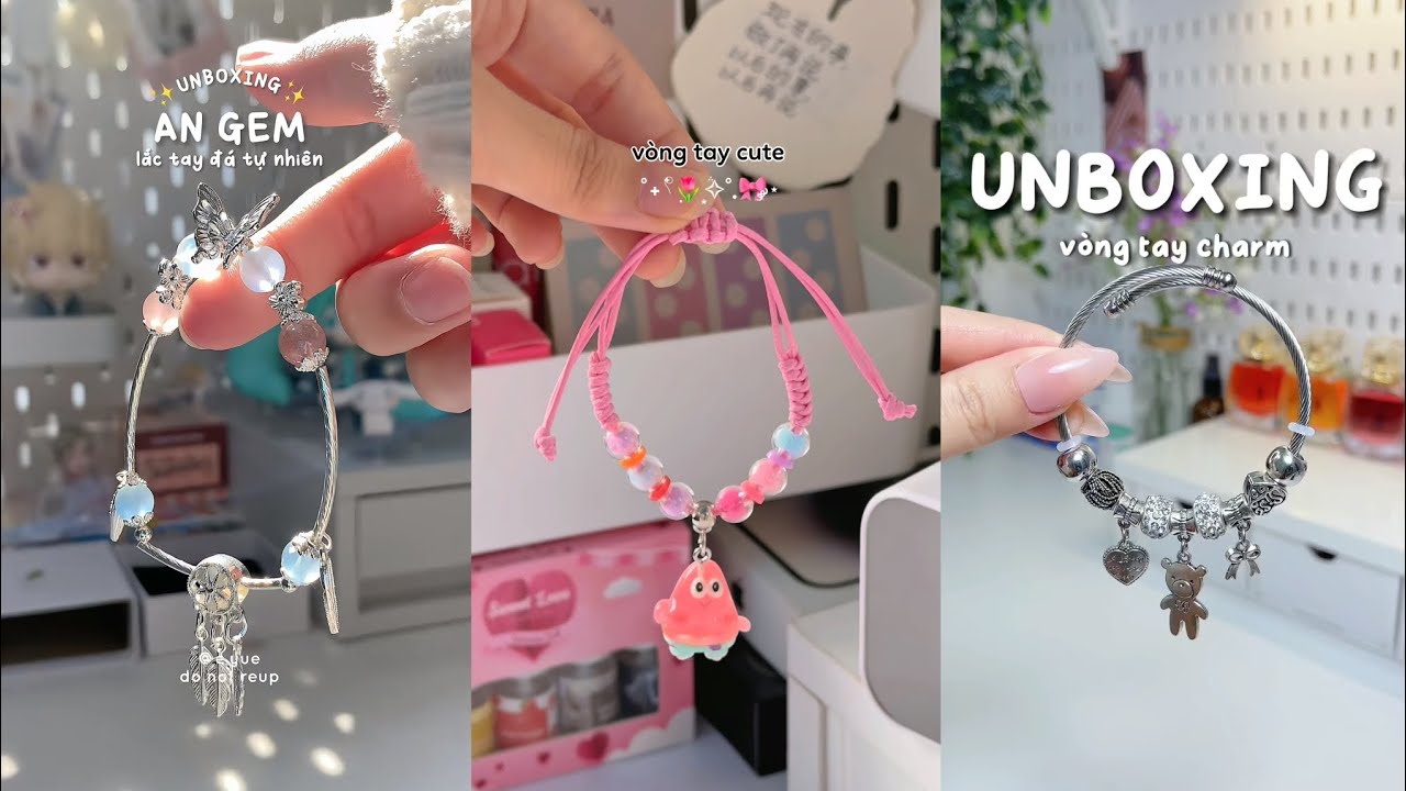 Shopeehaul | Unboxing lắc tay , vòng tay nữ đáng mua nhất năm nay✨💗