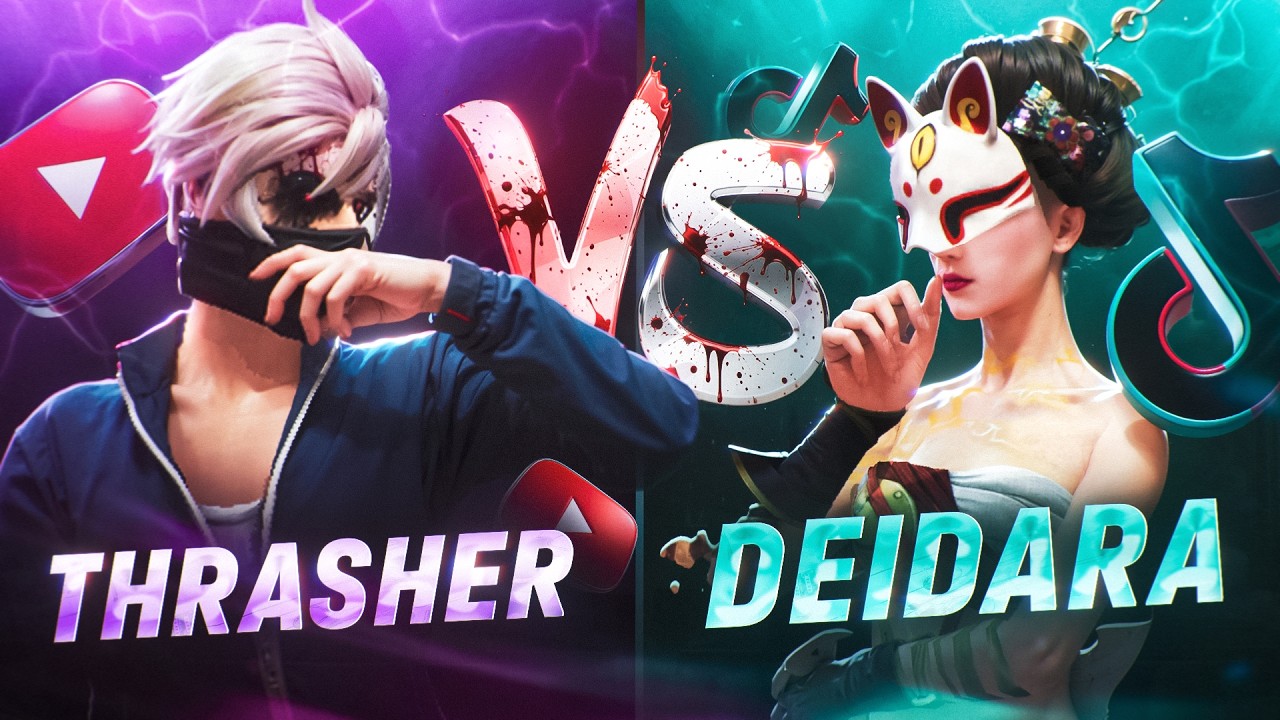 ПРОЖАРКА ТИКТОКЕРОВ №3 - СЫГРАЛ ПРОТИВ ДЕВУШКИ / THRASHER vs DEIDARA