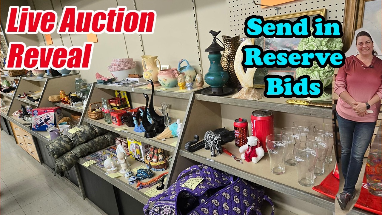 LIVE Auction Reveal! Vintage Glass, Coca-Cola Collectibles & Hidden Gems Up for Bidding!