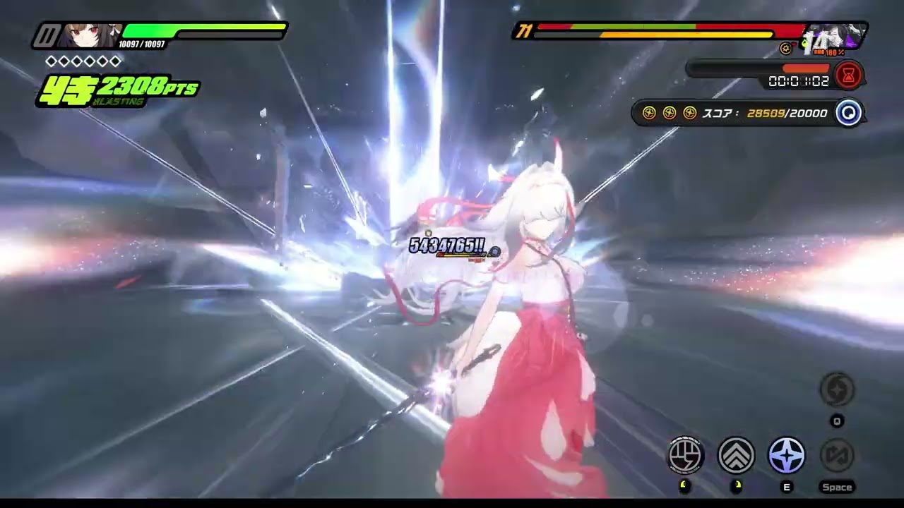 【ゼンゼロ】Ver2.5 危局強襲戦 原初の悪夢 完凸葉瞬光 単騎 スコア42000