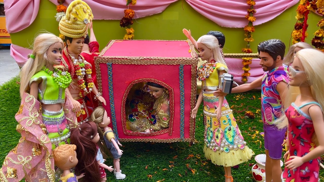 Lilly milly ki kahani part 58/ doll ki vidai/ dulhan ki vidai/ barbie doll cartoon/ the barbie task