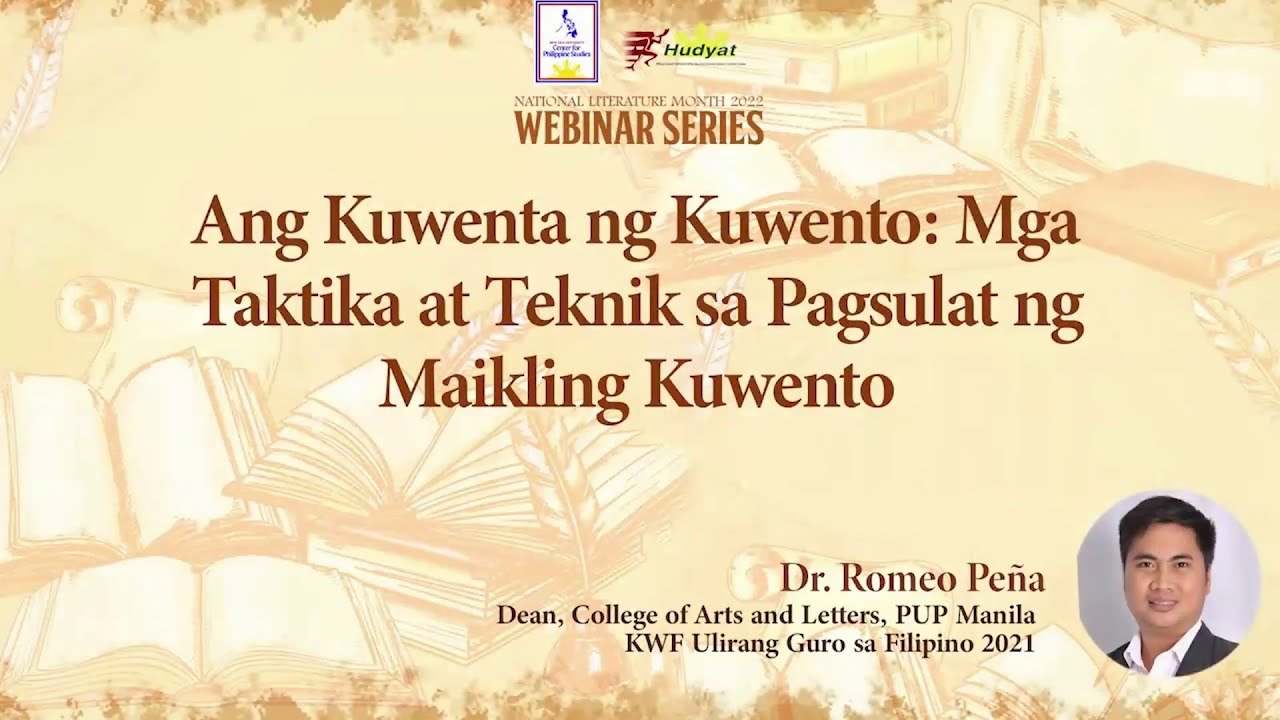 Ang Kuwenta ng Kuwento: Mga Taktika at Teknik sa Pagsulat ng Maikling Kwento