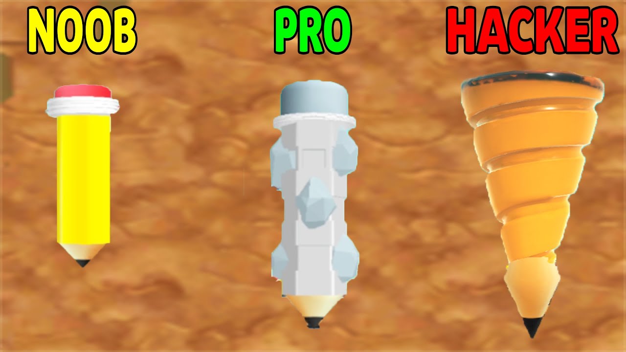 Pen Dig - NOOB VS PRO VS HACKER