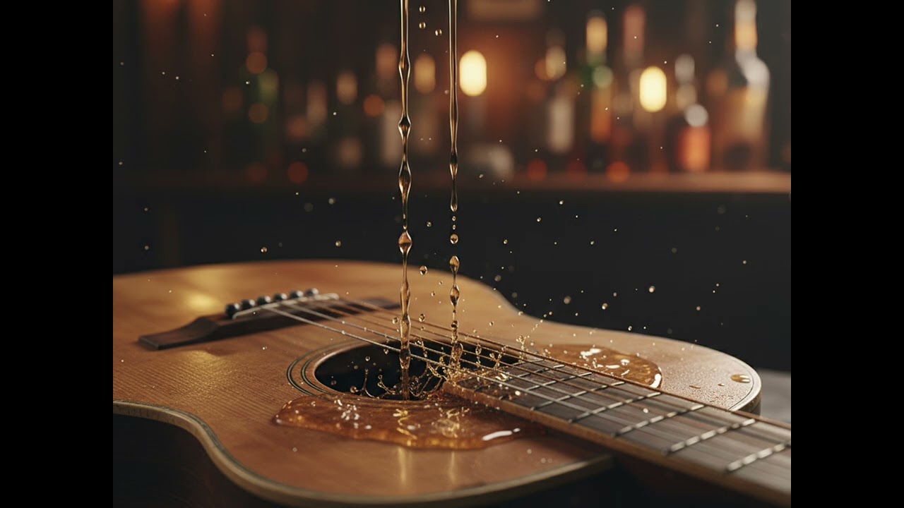 Whisky rain and guitar strings ( outlaw country)