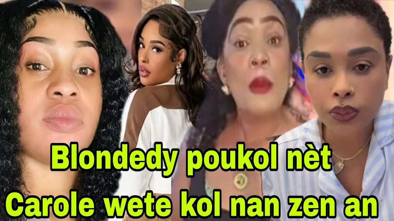 Manzè Carole lave menl nan zen Blondedy ak bien Blanc anpil gwo menas Carole ka nan cho