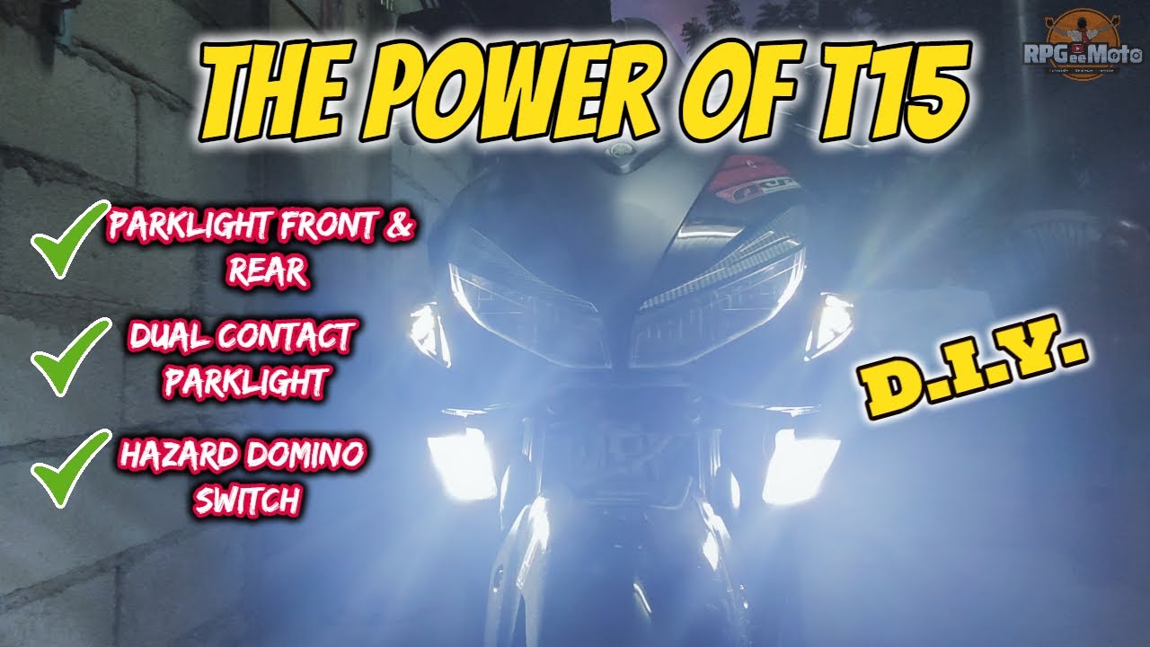 THE POWER OF T15 PARKLIGHT l DUAL CONTACT PARKLIGHT l HAZARD DOMINO SWITCH l AEROX 155