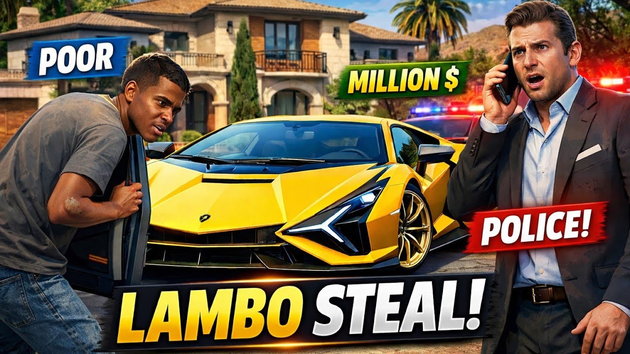 Poor Guy Steals a Million Dollars Lamborghini sian🤑
